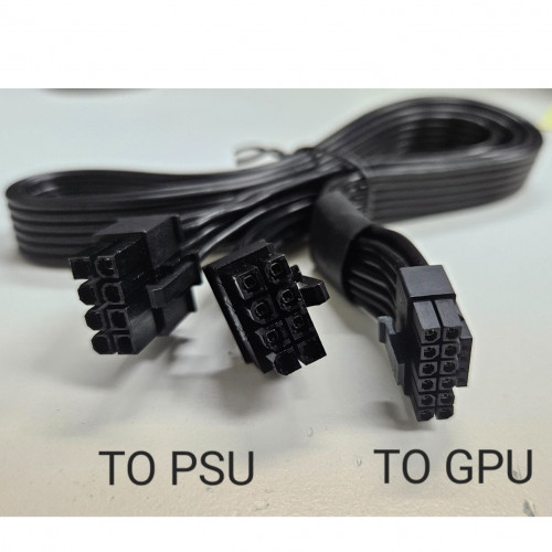 Superflower PCIe NON PRO 5.0 12VHPWR Cable (Rectangle 8 pin connector)